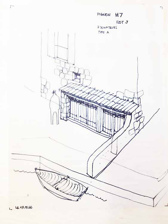 croquis de l'architecte...
