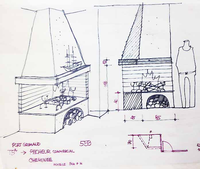 croquis de l'architecte...