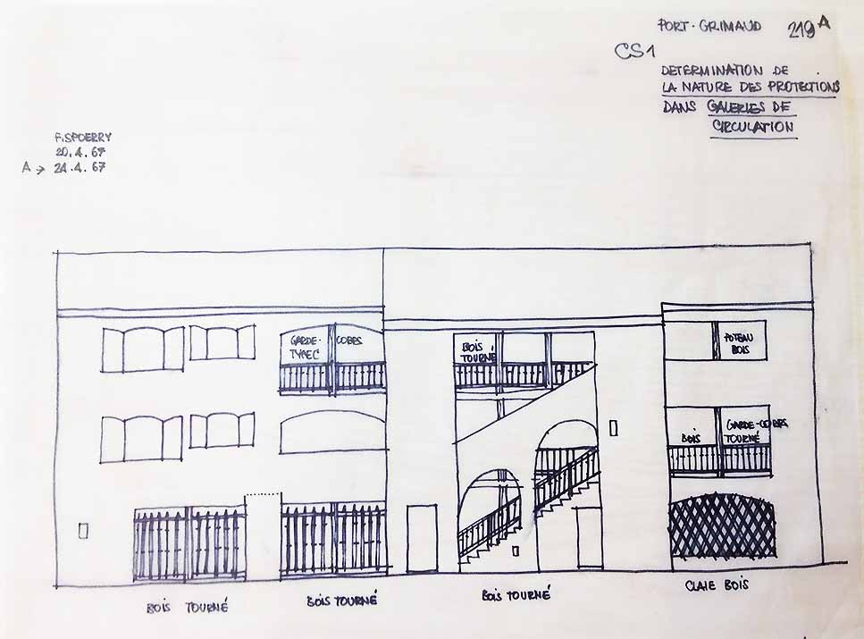croquis de l'architecte...