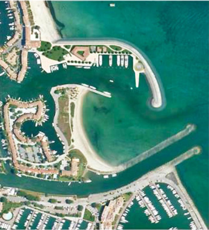 Vue a�rienne des modifications pr�vues